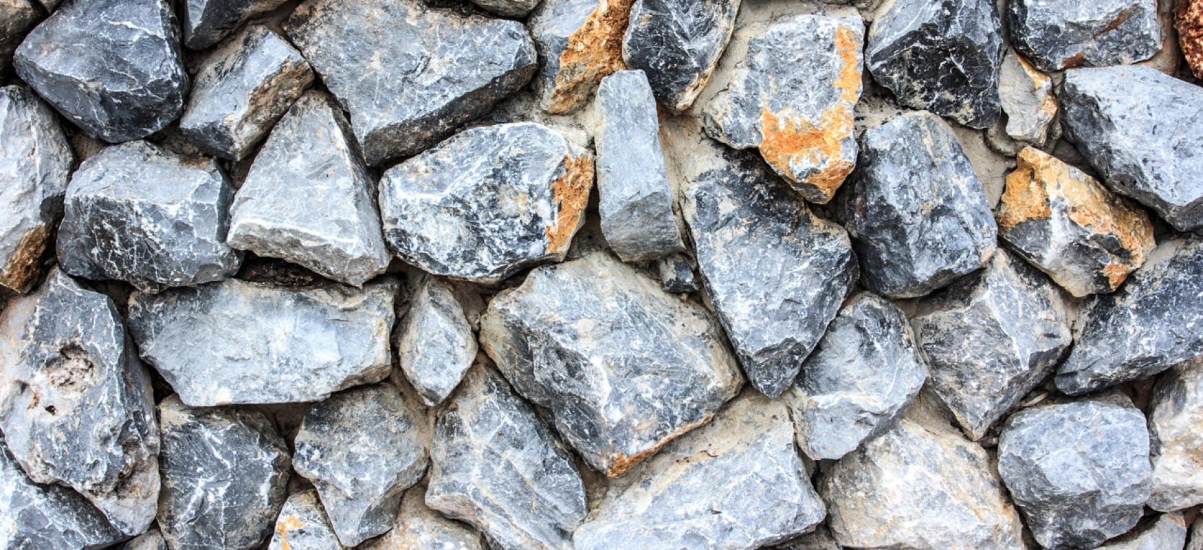 Close up of grey stones