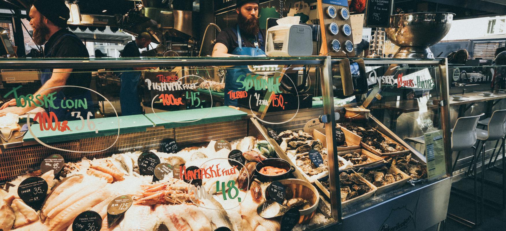 Fish counter in Copenhagen