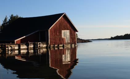 House by the sea on Aaland Islands