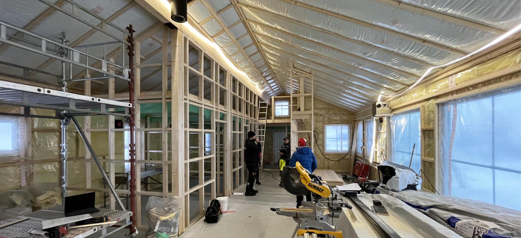 Building a cabin in Norway