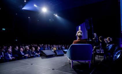 People on stage at Zerokonferansen 2019.